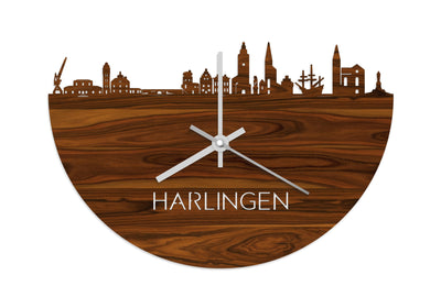 Skyline Clock Harlingen Rosewood