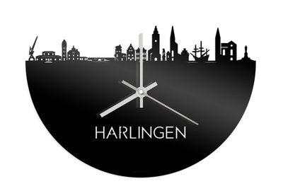 Skyline Clock Harlingen Black Glossy