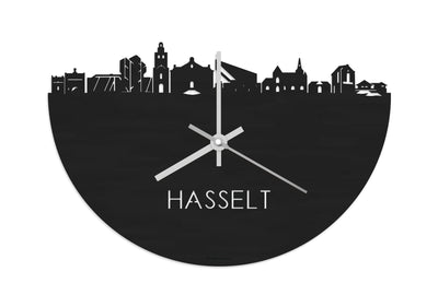 Skyline Clock Hasselt Black