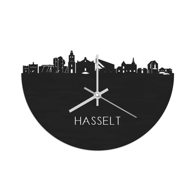 Skyline Clock Hasselt Black
