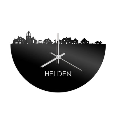Skyline Clock Heroes Black Glossy
