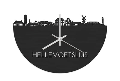 Skyline Clock Hellevoetsluis Black