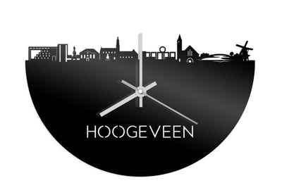 Skyline Klok Hoogeveen Zwart Glanzend