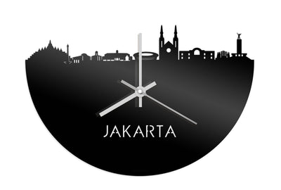 Skyline Clock Jakarta Black Glossy