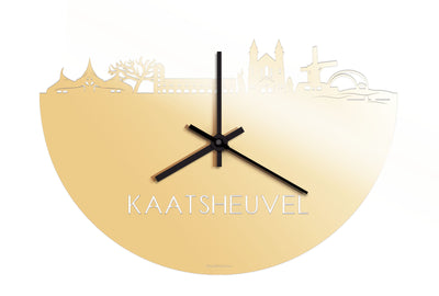 Skyline Clock Kaatsheuvel Gold Metallic