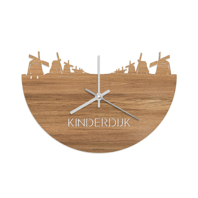 Skyline Clock Kinderdijk Oak