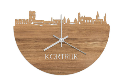 Skyline Clock Kortrijk Oak