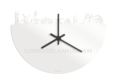 Skyline Klok Koudekerk Aan Den Rijn Wit Glanzend