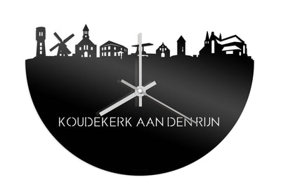 Skyline Klok Koudekerk Aan Den Rijn Zwart Glanzend