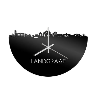 Skyline Clock Landgraaf Black Glossy