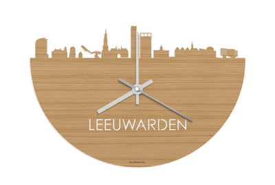 Skyline Clock Leeuwarden Bamboo