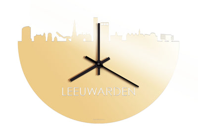 Skyline Clock Leeuwarden Gold Metallic