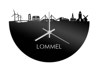 Skyline Klok Lommel Zwart Glanzend