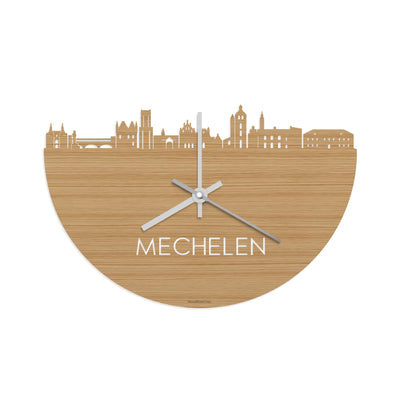 Skyline Clock Mechelen Bamboo