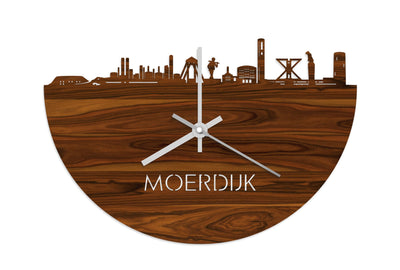 Skyline Clock Moerdijk Rosewood