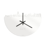 Skyline Klok Mol Wit Glanzend