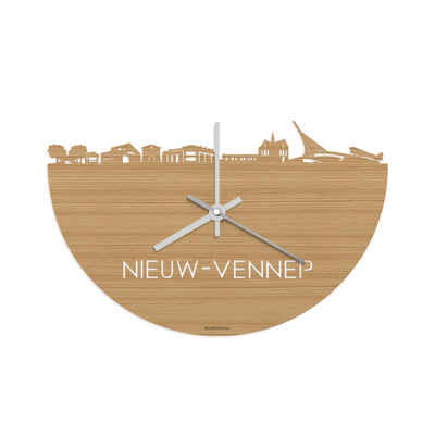 Skyline Clock Nieuw-Vennep Bamboo
