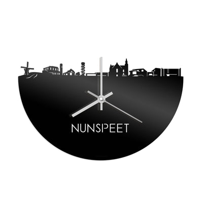 Skyline Clock Nunspeet Black Glossy