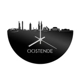 Skyline Klok Oostende Zwart Glanzend