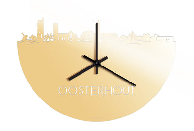 Skyline Clock Oosterhout Gold Metallic