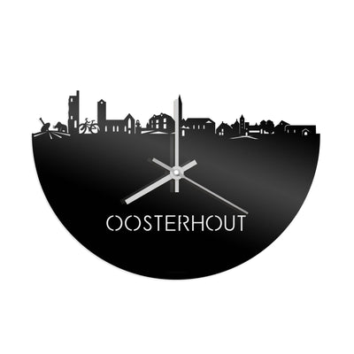 Skyline Clock Oosterhout Black Glossy