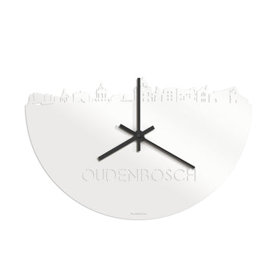 Skyline Clock Oudenbosch White Glossy