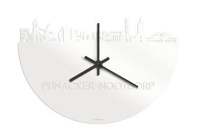 Skyline Clock Pijnacker-Nootdorp White Glossy