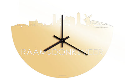Skyline Clock Raamsdonksveer Gold Metallic