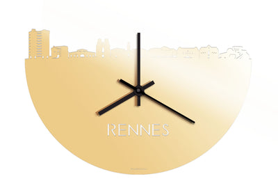 Skyline Clock Rennes Gold Metallic