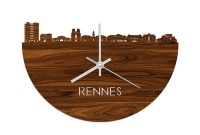 Skyline Clock Rennes Rosewood