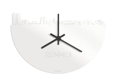 Skyline Clock Rennes White Glossy