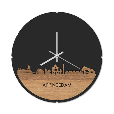 Skyline Clock Round Appingedam Oak