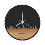 Skyline Klok Rond Beringe Eiken