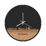 Skyline Klok Rond Beverwijk Eiken