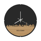 Skyline Klok Rond Bologna Bamboe