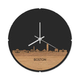 Skyline Klok Rond Boston Eiken