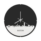 Skyline Klok Rond Boston Wit Glanzend