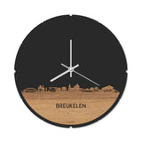 Skyline Klok Rond Breukelen Eiken