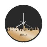 Skyline Klok Rond Brielle Goud Metallic