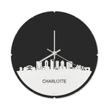 Skyline Klok Rond Charlotte Wit Glanzend