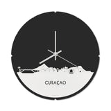 Skyline Klok Rond Curaçao Wit Glanzend