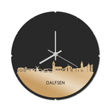 Skyline Klok Rond Dalfsen Goud Metallic