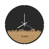 Skyline Klok Rond Deurne Bamboe