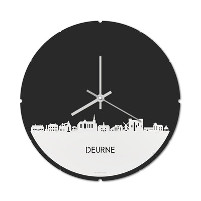 Skyline Clock Round Deurne White Glossy