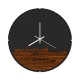 Skyline Klok Rond Deventer Palissander