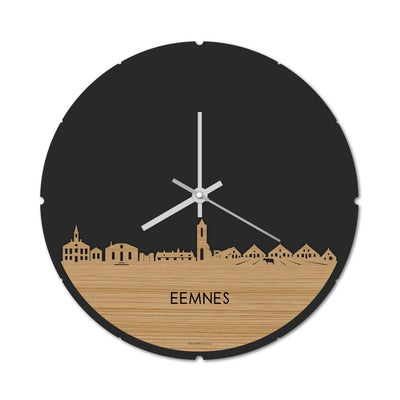 Skyline Klok Rond Eemnes Bamboe