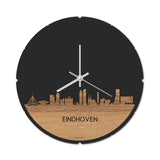 Skyline Klok Rond Eindhoven Eiken