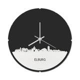 Skyline Klok Rond Elburg Wit Glanzend