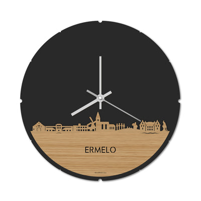 Skyline Clock Round Ermelo Bamboo