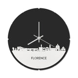 Skyline Klok Rond Florence Wit Glanzend